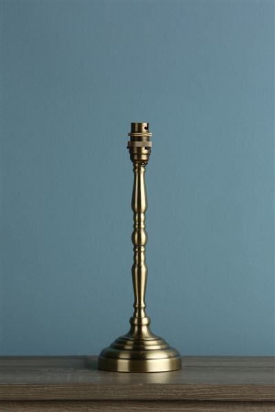 (image for) Laura Ashley Corey Antique Brass Candlestick Table Lamp Base Only